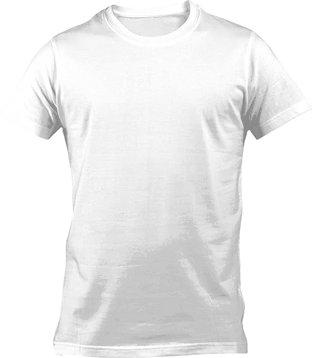 T-shirt bianca stampata sul fronte