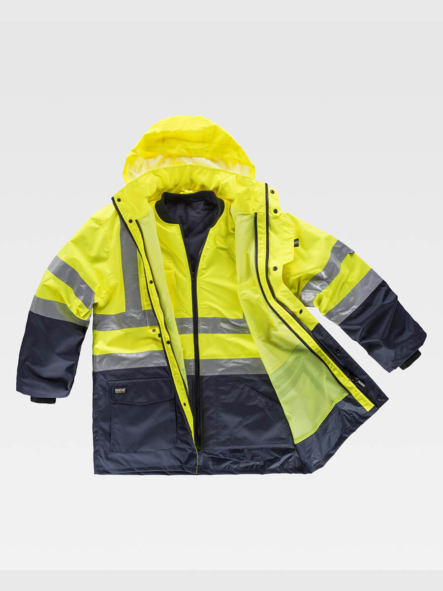 Parka 5 In 1 Alta Visibilita Classe 2