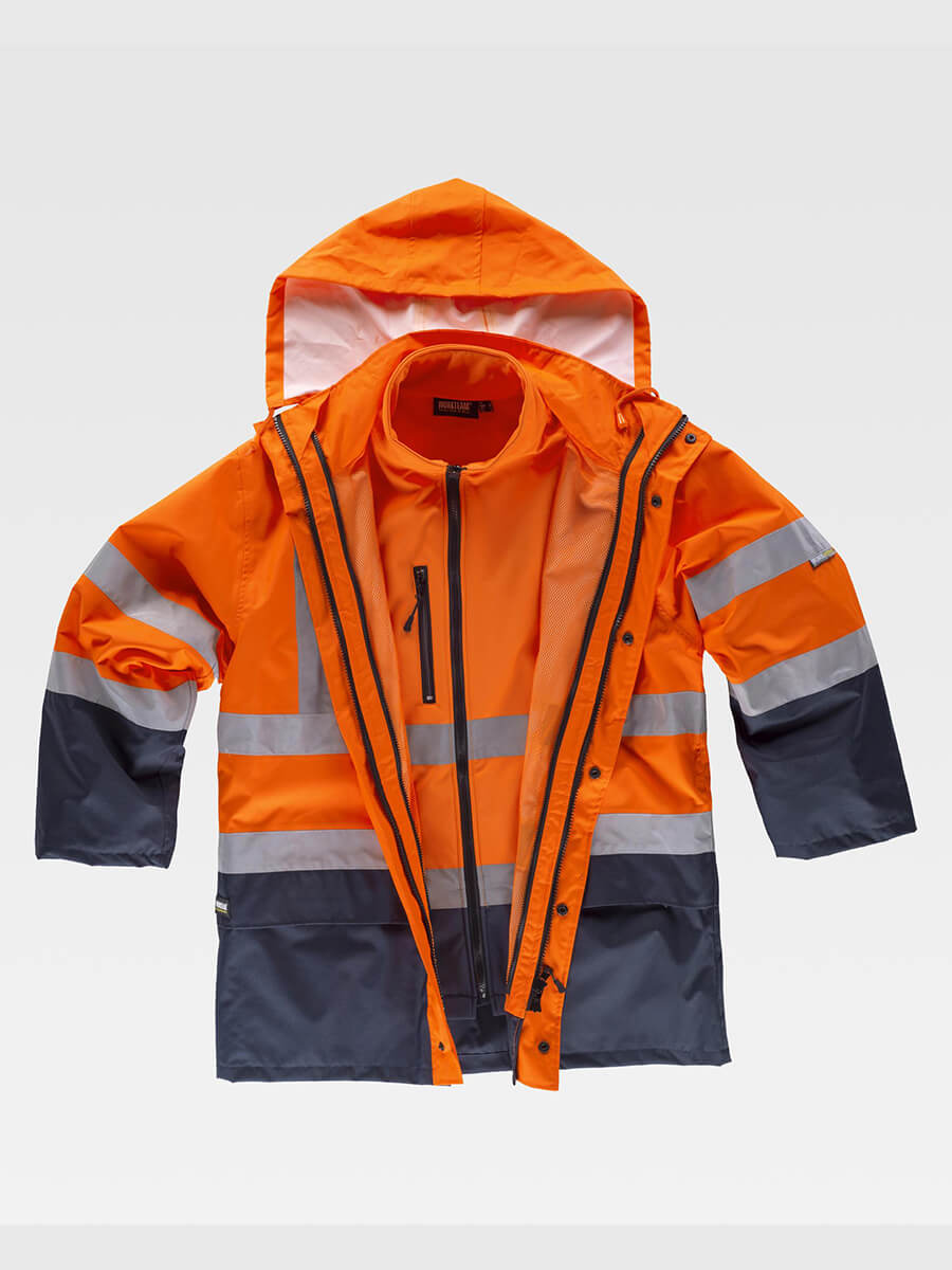 Parka 4 In 1 Alta Visibilita Classe 2