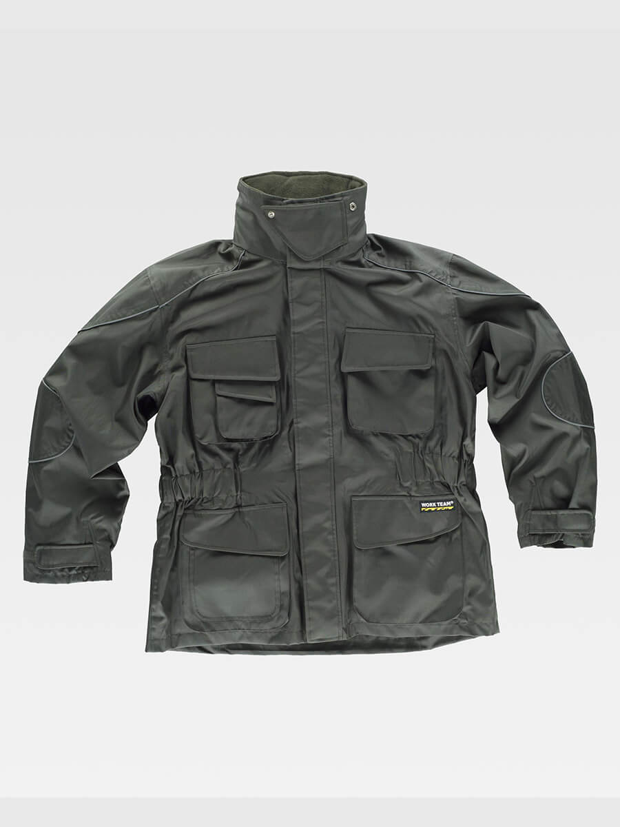 Parka Con Cappuccio Imbottitura In Pile Staccabile Workteam all'ingrosso