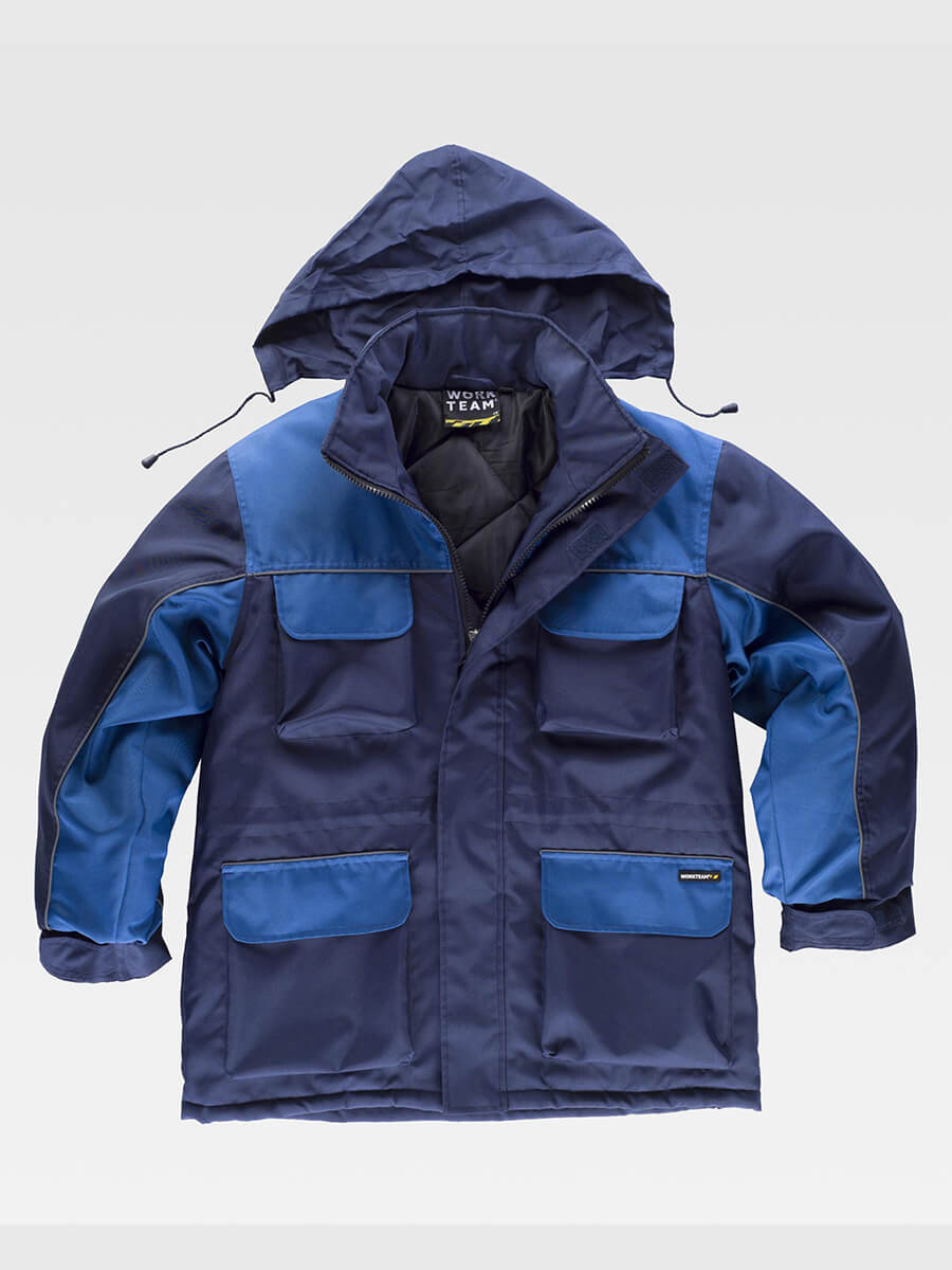Parka Imbottito Tessuto Oxford Workteam all'ingrosso