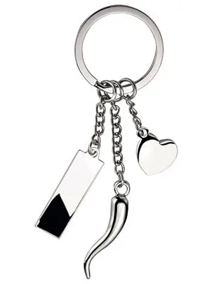 Portachiavi In Metallo Charm all'ingrosso