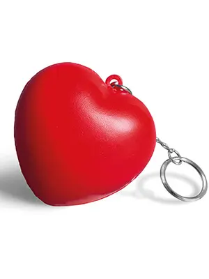 Portachiavi Antistress Cuore-soft all'ingrosso
