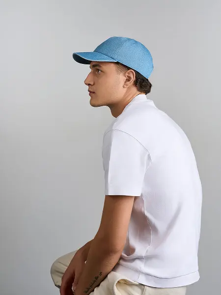 Cappellino Baseball Destrutturato Denim Cotone Riciclato Atlantis all'ingrosso