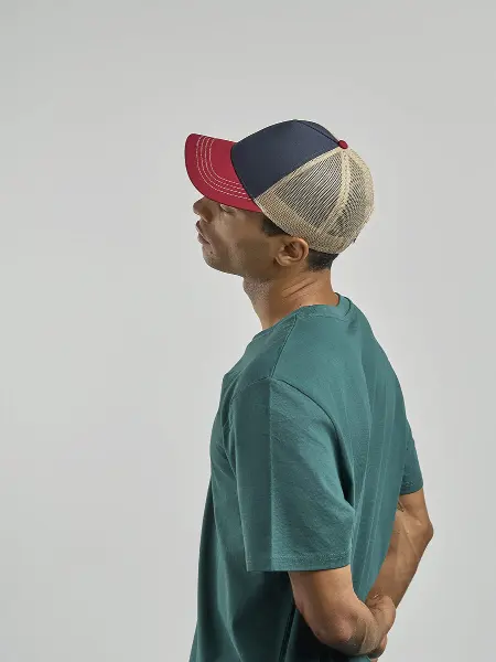 Cappello Visiera Mid 5 Pannelli Mesh Posteriore Atlantis all'ingrosso