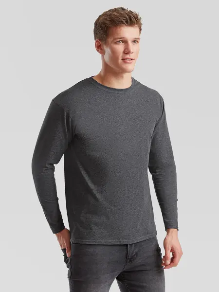 T-shirt Uomo Manica Lunga Valueweight Fruit of the Loom all'ingrosso