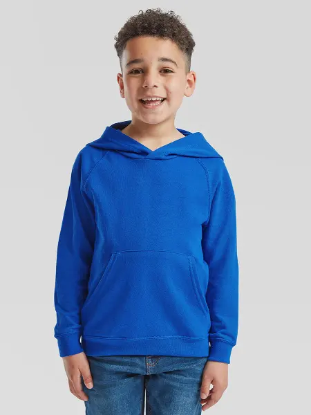 Felpa Bambino Cappuccio Leggera Lightweight Fruit of the Loom all'ingrosso