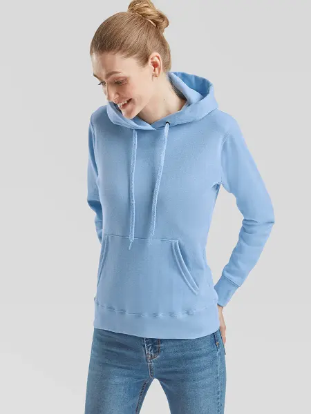 Felpa Donna Cappuccio Classic Fruit of the Loom all'ingrosso