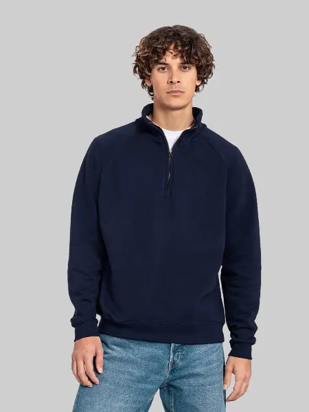 Felpa Unisex Mezza Zip Iconic Premium Fruit of the Loom all'ingrosso