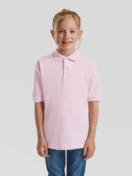 Polo Bambino Manica Corta 65/35 Fruit of the Loom all'ingrosso
