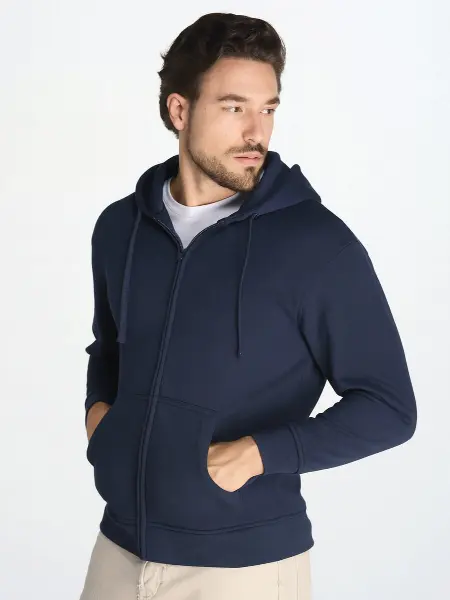 Felpa Unisex Cappuccio E Zip Jt JHK all'ingrosso
