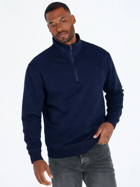 Felpa Unisex Mezza Zip Jt JHK all'ingrosso