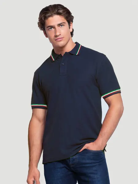 Polo Uomo Manica Corta Regular Italia JHK all'ingrosso