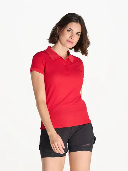 Polo Donna Manica Corta Sport Pique JHK all'ingrosso