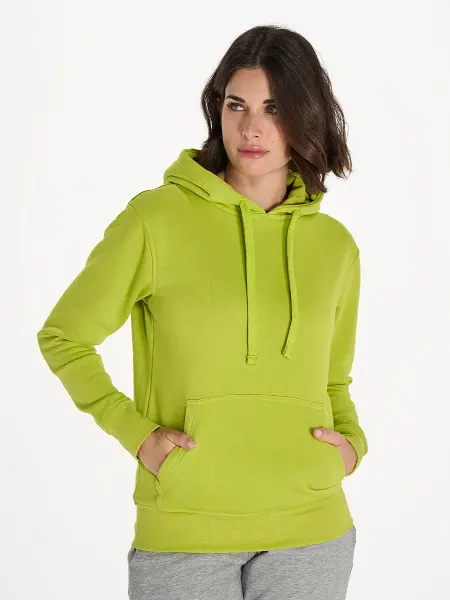 Felpa Donna Cappuccio Premium JHK all'ingrosso