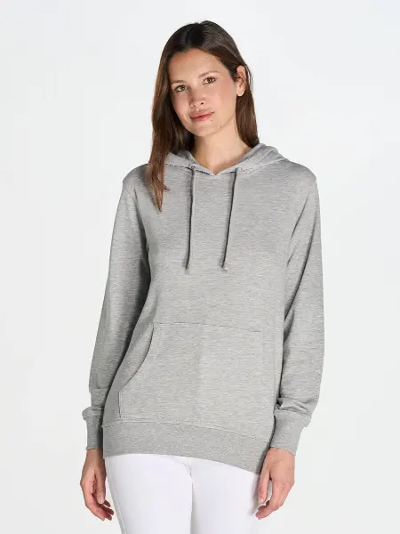 Felpa Donna Cappuccio Leggera French Terry JHK all'ingrosso