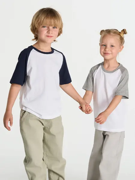 T-shirt Bambino Manica Corta Baseball JHK all'ingrosso
