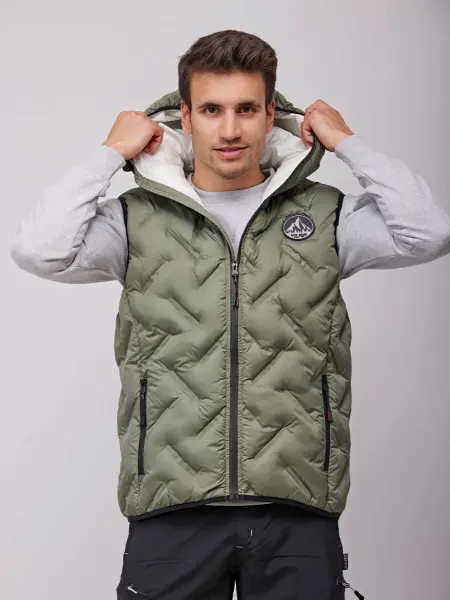 Gilet Uomo Imbottito Con Cappuccio Roc Neige all'ingrosso