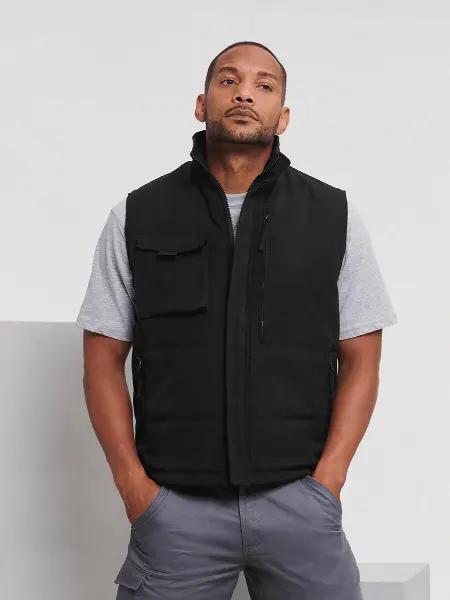 Gilet Unisex Da Lavoro Multitasche Resistente Russell all'ingrosso