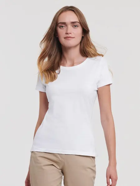 T-shirt Donna Manica Corta Pure Organic Russell all'ingrosso