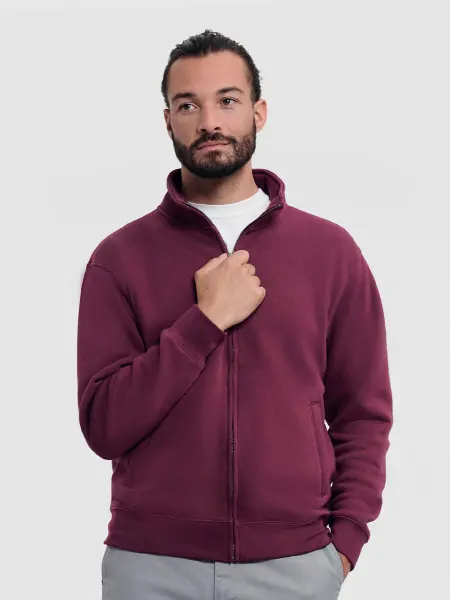 Felpa Uomo Zip Intera Authentic Russell all'ingrosso