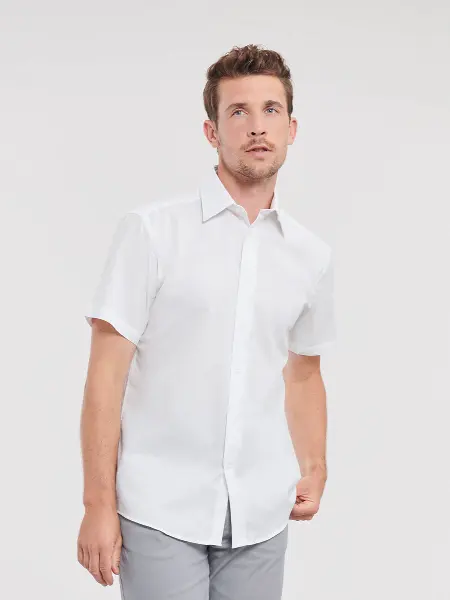 Camicia Uomo Manica Corta Oxford Russell all'ingrosso