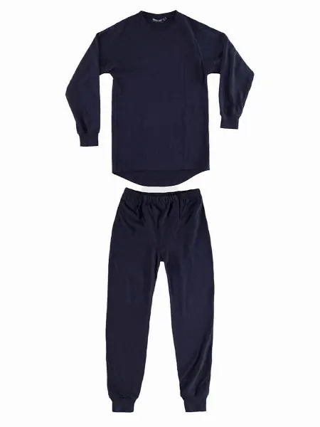 COMPLETO PANTALONE + T-SHIRT MANICA LUNGA PROTEZIONE FIAMMA
