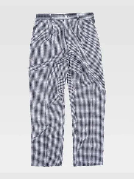 Pantalone Cuoco Tessuto A Quadretti Workteam all'ingrosso