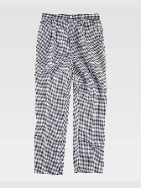 Pantalone Cuoco Tessuto A Quadretti Workteam all'ingrosso