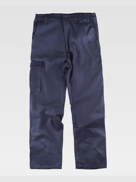 Pantalone Da Lavoro Multitasche In Cotone Workteam all'ingrosso