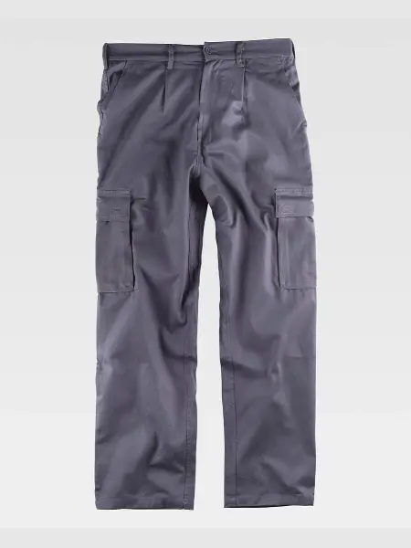 Pantalone Da Lavoro Multitasche In Cotone Workteam all'ingrosso