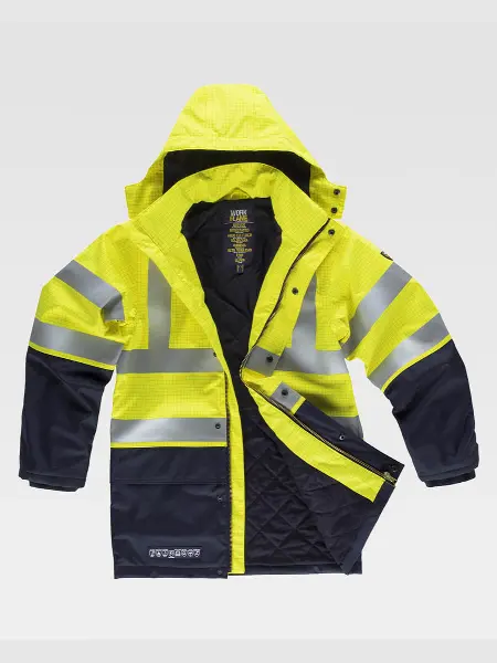 Parka Imbottito Multiprotezione Alta Visibilita Classe 2 Workteam all'ingrosso