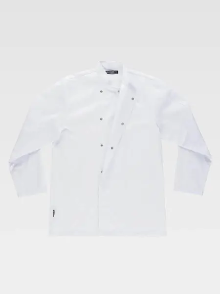 Giacca Cuoco Unisex Manica Lunga Lavaggio 65° Workteam all'ingrosso