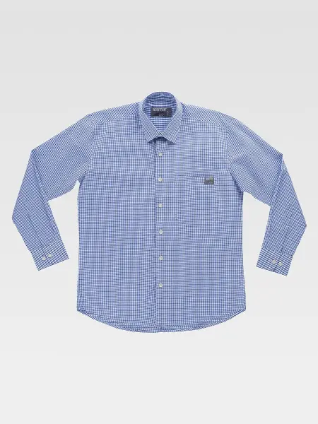 Camicia Manica Lunga A Quadretti Workteam all'ingrosso