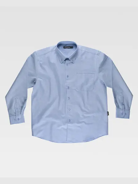 Camicia Uomo Manica Lunga Oxford Workteam all'ingrosso