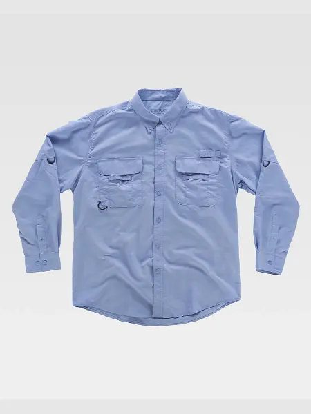 Camicia Uomo Manica Lunga Nylon Fresh Workteam all'ingrosso