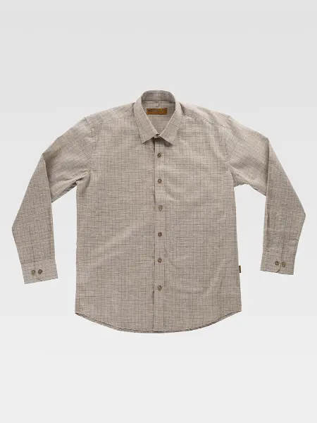 Camicia Manica Lunga A Quadretti Workteam all'ingrosso
