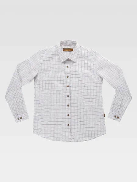 Camicia Manica Lunga A Quadretti Donna Workteam all'ingrosso