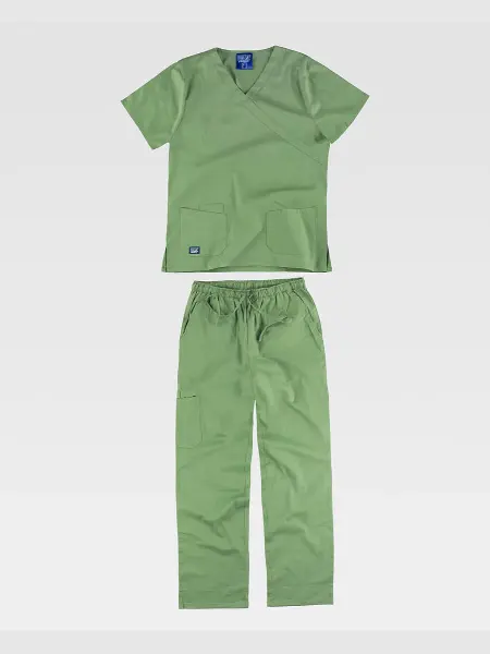 Completo Unisex Casacca + Pantalone Tessuto Elasticizzato Workteam all'ingrosso