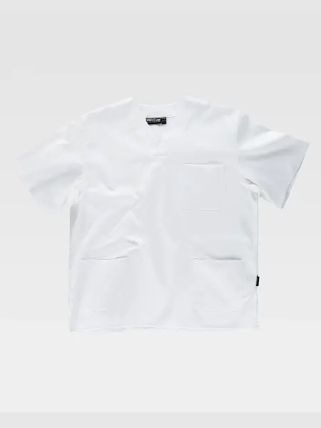 Casacca Unisex Manica Corta Cotone Workteam all'ingrosso