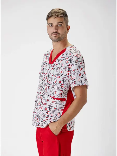 Casacca Unisex Tessuto Elasticizzato Stampato Workteam all'ingrosso