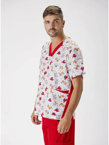 Casacca Unisex Tessuto Elasticizzato Stampato Workteam all'ingrosso