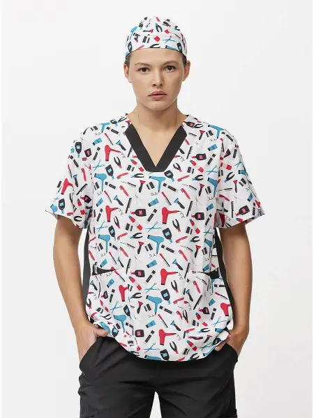 Casacca Unisex Tessuto Elasticizzato Stampato Workteam all'ingrosso