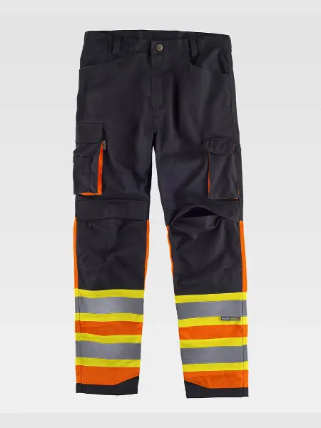 Pantalone Bande Rifrangenti Protezione Alle Ginocchia Workteam all'ingrosso