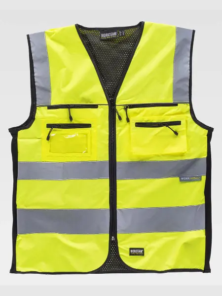 Gilet Tessuto Ripstop Alta Visibilita Classe 2 Workteam all'ingrosso