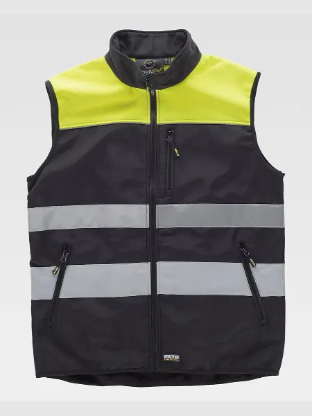 Gilet Bande Rifrangenti Tessuto Ripstop Workteam all'ingrosso