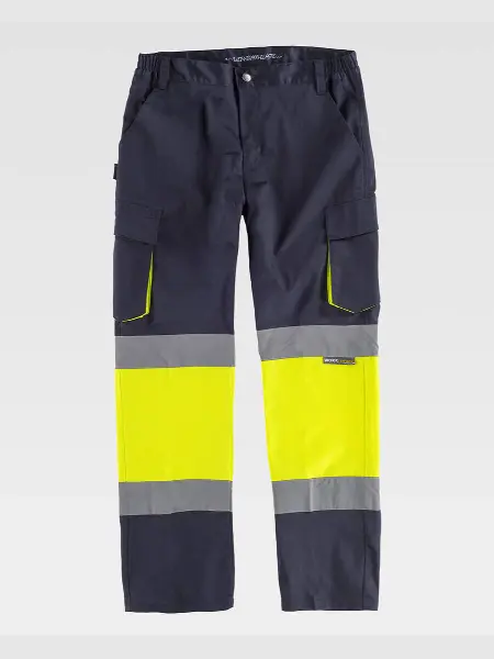 Pantalone Elasticizzato Alta Visibilita Classe 1 Workteam all'ingrosso