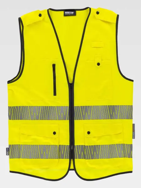 Gilet Alta Visibilita E Bande Rifrangenti Segmentate Workteam all'ingrosso