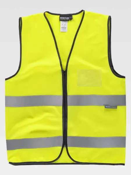 Gilet Hv Classe 2 Con Porta Badge Workteam all'ingrosso