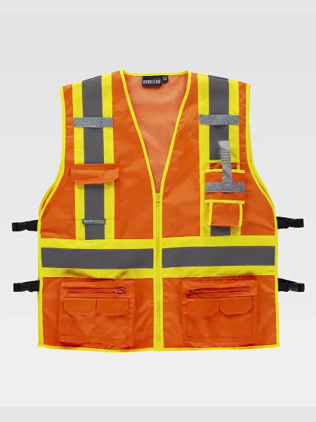 Gilet Tessuto Oxford Alta Visibilita Classe 2 Workteam all'ingrosso